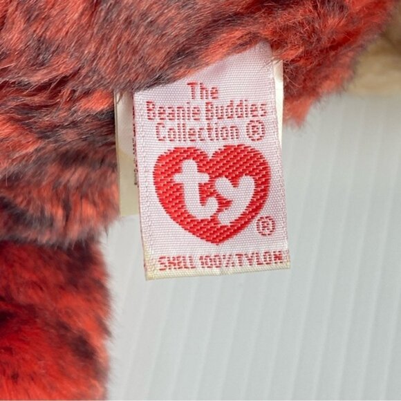 Ty Beanie Buddies Schweetheart Plush Vintage 1999 Monkey Valentines Red - Picture 8 of 11